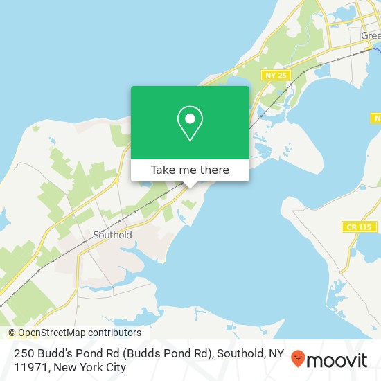 250 Budd's Pond Rd (Budds Pond Rd), Southold, NY 11971 map