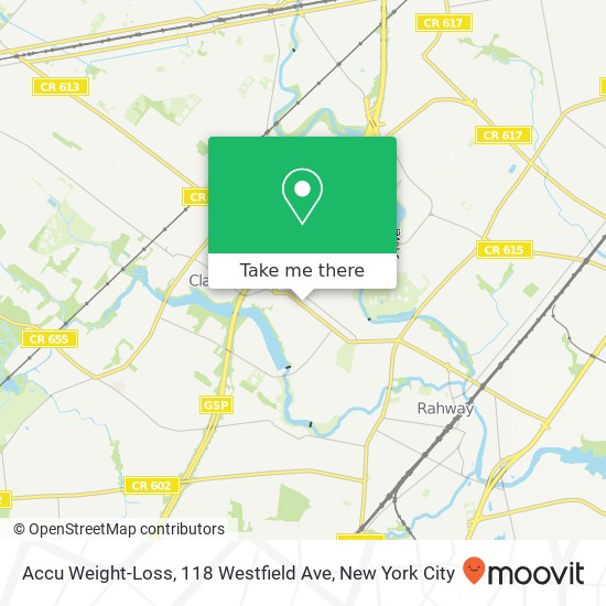 Accu Weight-Loss, 118 Westfield Ave map