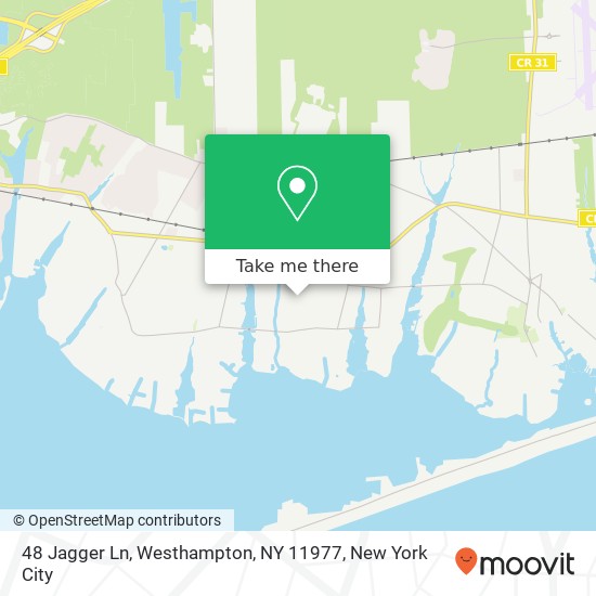 Mapa de 48 Jagger Ln, Westhampton, NY 11977