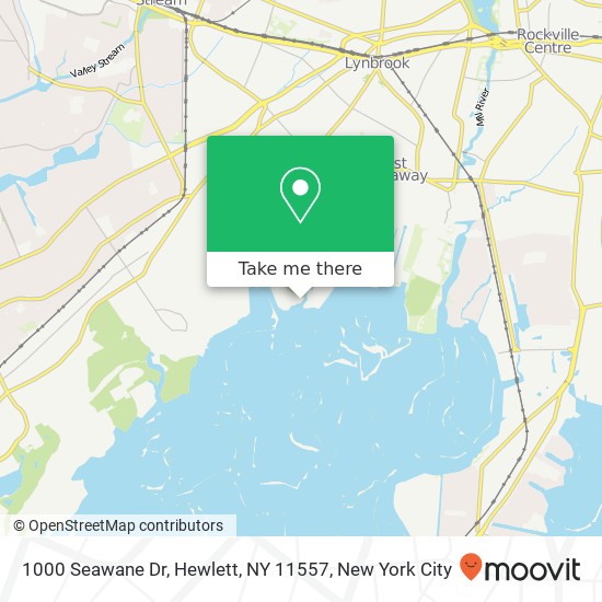 Mapa de 1000 Seawane Dr, Hewlett, NY 11557