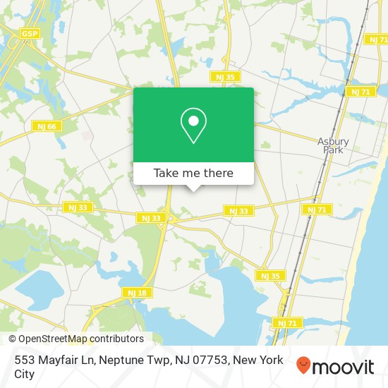 553 Mayfair Ln, Neptune Twp, NJ 07753 map