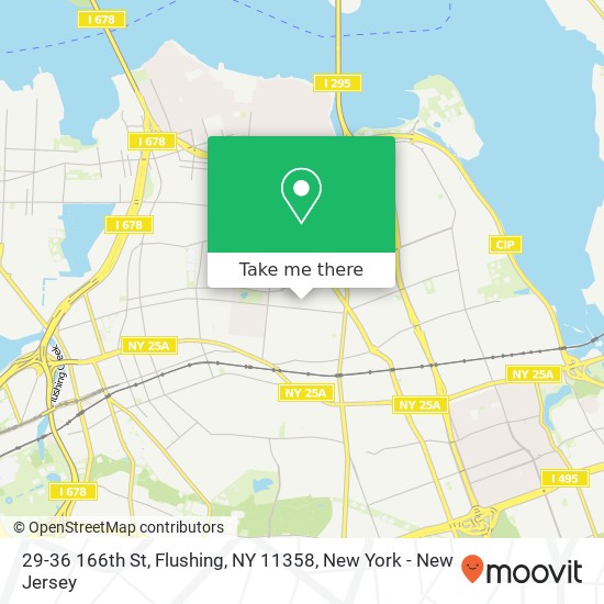 Mapa de 29-36 166th St, Flushing, NY 11358