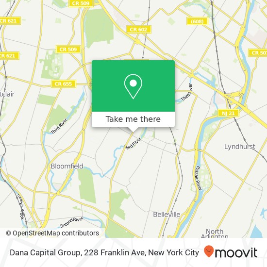 Mapa de Dana Capital Group, 228 Franklin Ave