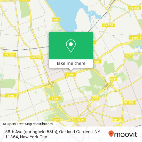 58th Ave (springfield 58th), Oakland Gardens, NY 11364 map