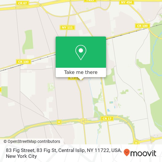 83 Fig Street, 83 Fig St, Central Islip, NY 11722, USA map