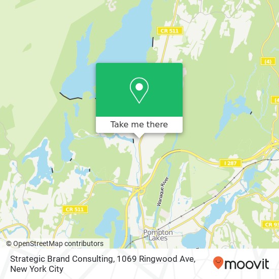 Mapa de Strategic Brand Consulting, 1069 Ringwood Ave
