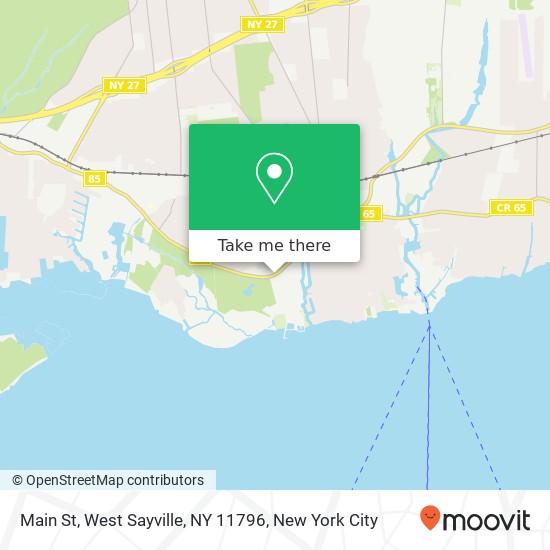 Mapa de Main St, West Sayville, NY 11796