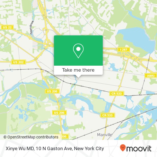 Xinye Wu MD, 10 N Gaston Ave map