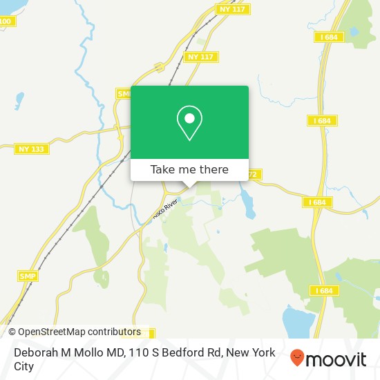 Mapa de Deborah M Mollo MD, 110 S Bedford Rd