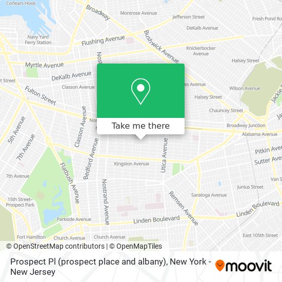 Prospect Pl (prospect place and albany) map