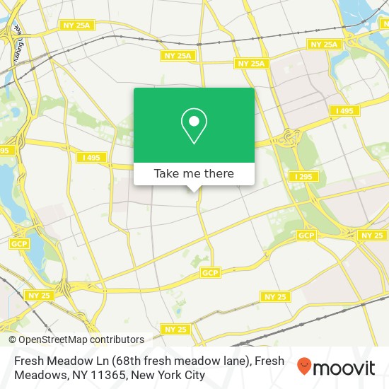 Fresh Meadow Ln (68th fresh meadow lane), Fresh Meadows, NY 11365 map