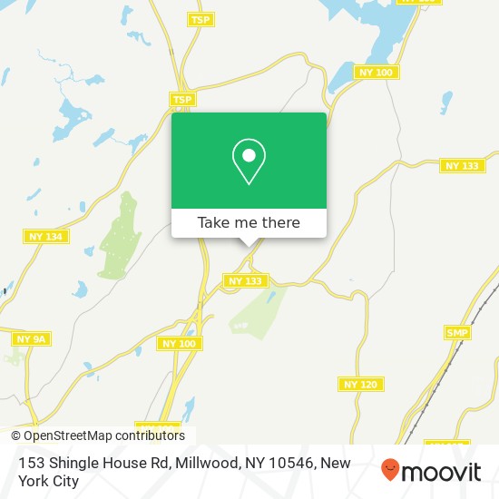 Mapa de 153 Shingle House Rd, Millwood, NY 10546