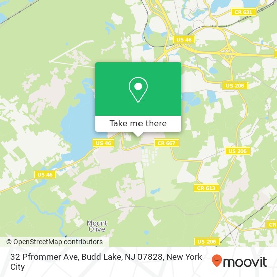 32 Pfrommer Ave, Budd Lake, NJ 07828 map