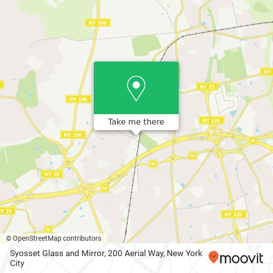 Mapa de Syosset Glass and Mirror, 200 Aerial Way