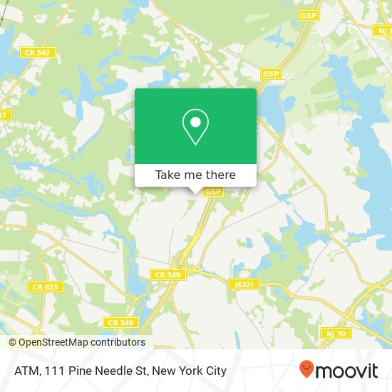 Mapa de ATM, 111 Pine Needle St