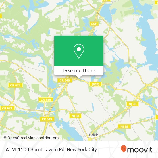 ATM, 1100 Burnt Tavern Rd map