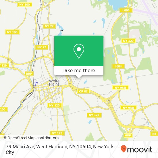 Mapa de 79 Macri Ave, West Harrison, NY 10604