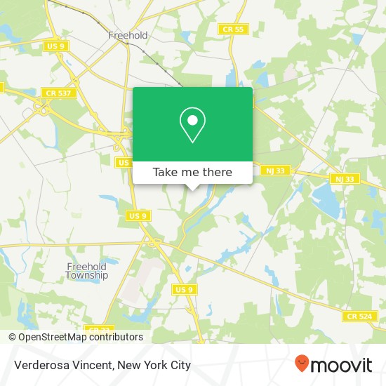 Verderosa Vincent, 3 Lenape Trl map