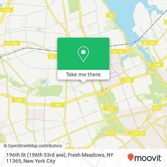 196th St (196th 53rd ave), Fresh Meadows, NY 11365 map