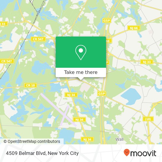 4509 Belmar Blvd, Wall Twp, NJ 07753 map
