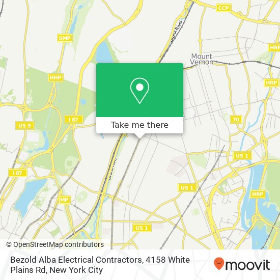 Bezold Alba Electrical Contractors, 4158 White Plains Rd map