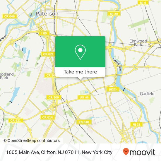 1605 Main Ave, Clifton, NJ 07011 map