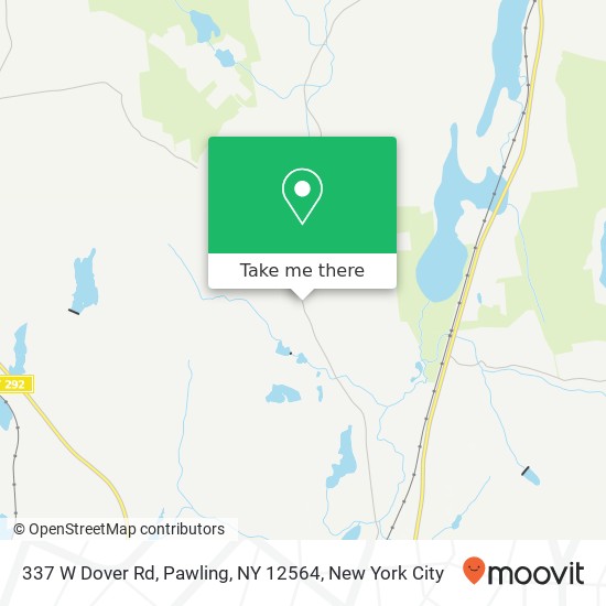 Mapa de 337 W Dover Rd, Pawling, NY 12564