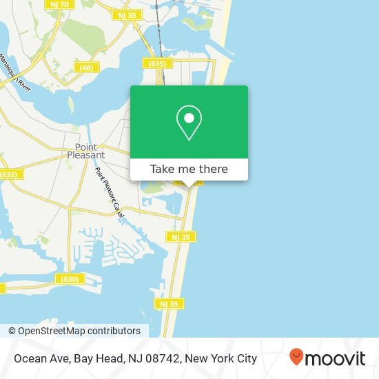 Ocean Ave, Bay Head, NJ 08742 map