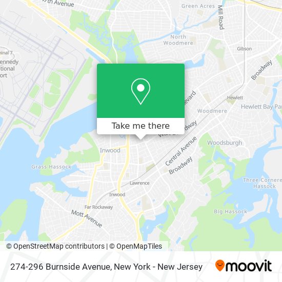 274-296 Burnside Avenue map