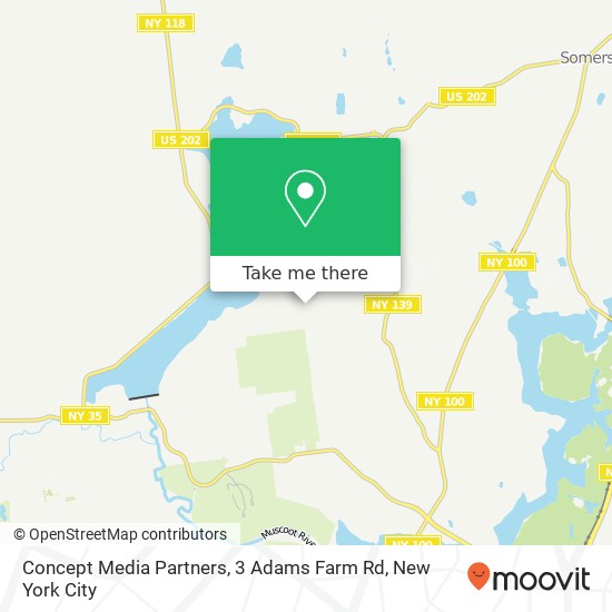 Concept Media Partners, 3 Adams Farm Rd map