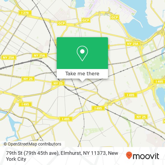 79th St (79th 45th ave), Elmhurst, NY 11373 map