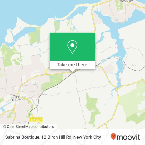 Mapa de Sabrina Boutique, 12 Birch Hill Rd