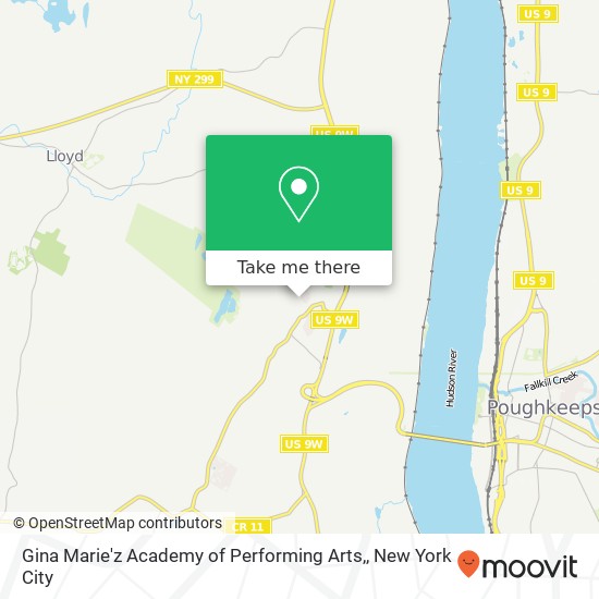 Mapa de Gina Marie'z Academy of Performing Arts,