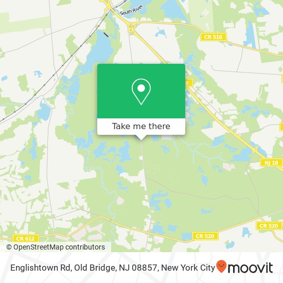 Mapa de Englishtown Rd, Old Bridge, NJ 08857