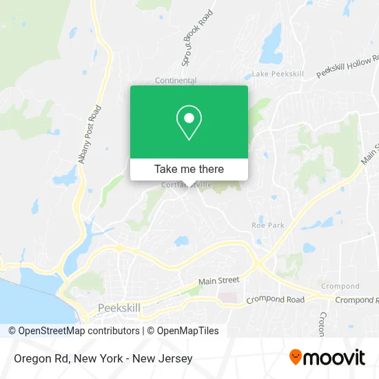 Oregon Rd map