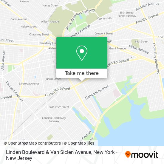 Linden Boulevard & Van Siclen Avenue map