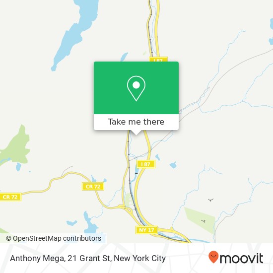 Mapa de Anthony Mega, 21 Grant St