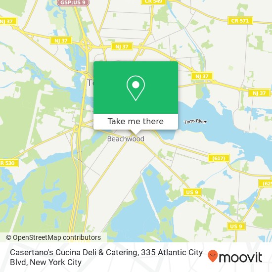 Casertano's Cucina Deli & Catering, 335 Atlantic City Blvd map