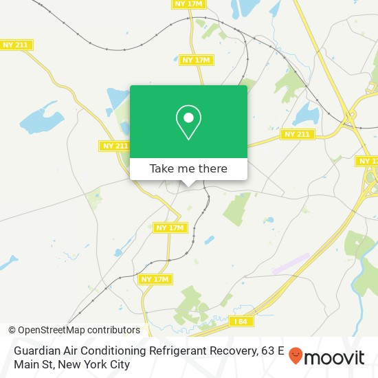 Mapa de Guardian Air Conditioning Refrigerant Recovery, 63 E Main St