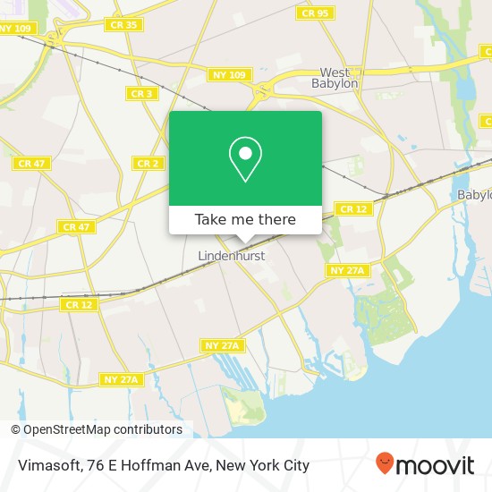 Mapa de Vimasoft, 76 E Hoffman Ave