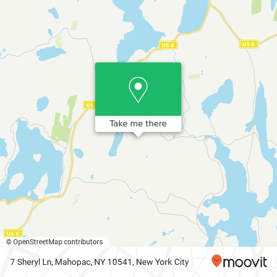 Mapa de 7 Sheryl Ln, Mahopac, NY 10541