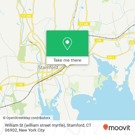 William St (william street myrtle), Stamford, CT 06902 map