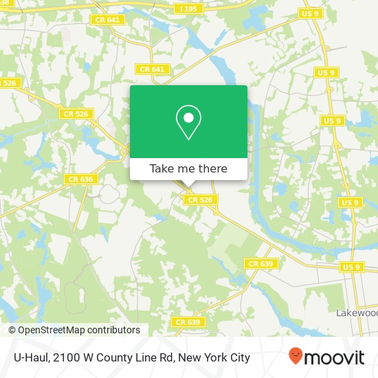 U-Haul, 2100 W County Line Rd map