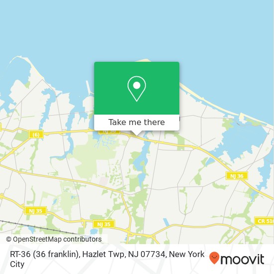 RT-36 (36 franklin), Hazlet Twp, NJ 07734 map