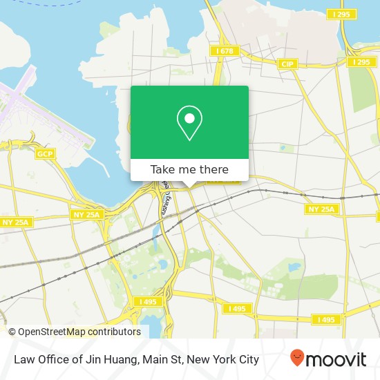 Law Office of Jin Huang, Main St map