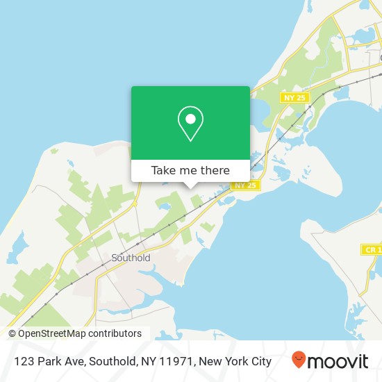 Mapa de 123 Park Ave, Southold, NY 11971