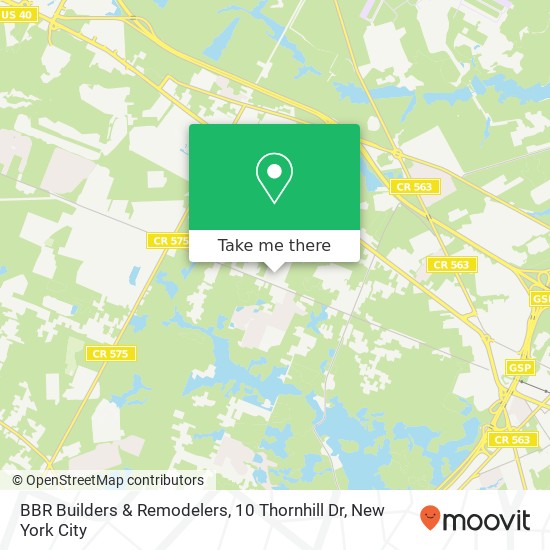 BBR Builders & Remodelers, 10 Thornhill Dr map