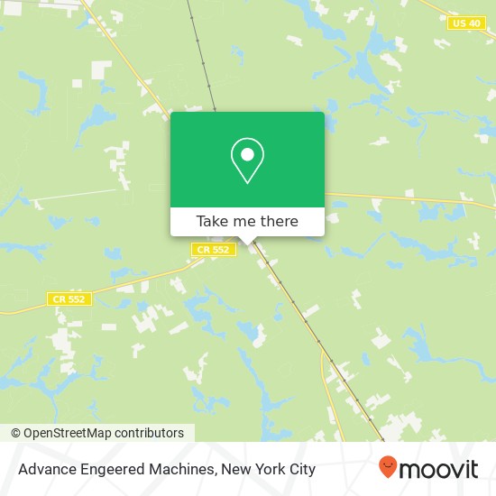 Advance Engeered Machines, 1224 Tuckahoe Rd map
