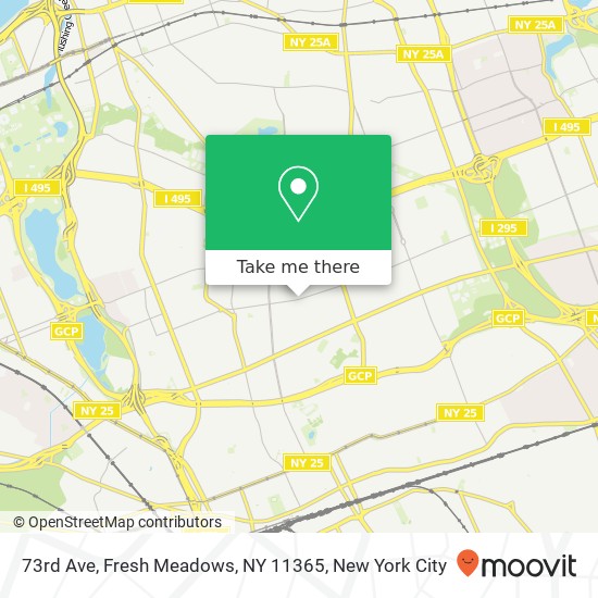 73rd Ave, Fresh Meadows, NY 11365 map