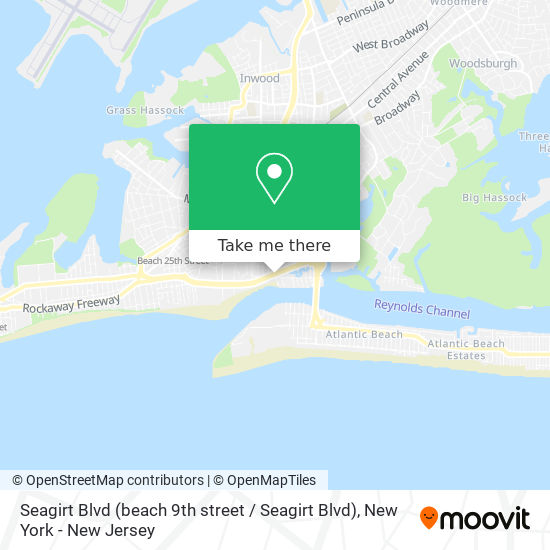 Seagirt Blvd (beach 9th street / Seagirt Blvd) map